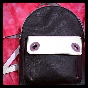 Black and white backpack